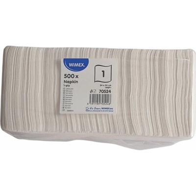 Wimex servítky 1V biele 24x24cm 500ks