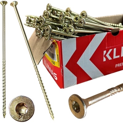 KLIMAS TX 6X220mm Vruty / Skrutky do dreva so zápustnou hlavou - 100ks