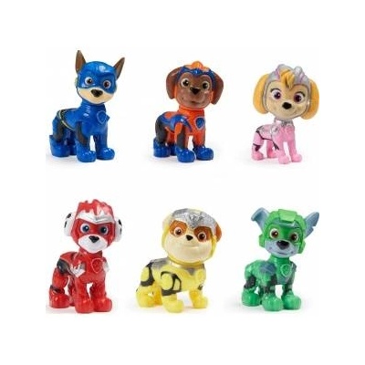 Spin Master Paw Patrol: Der Mighty Kinofilm, Geschenkset mit 6 Superhelden-Spielfiguren