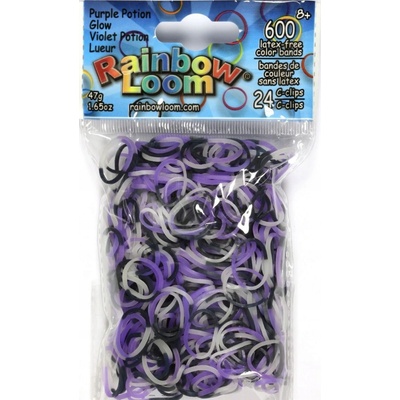 Rainbow Loom originálne gumičky strašidelne svietiace 600 kusov