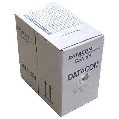 Datacom 1126 UTP, drát c6 LS0H, 305m, šedý