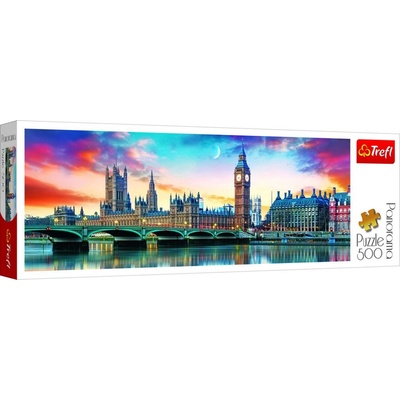 Trefl Panoramatické Big Ben a Westminsterský palác Londýn 500 dílků