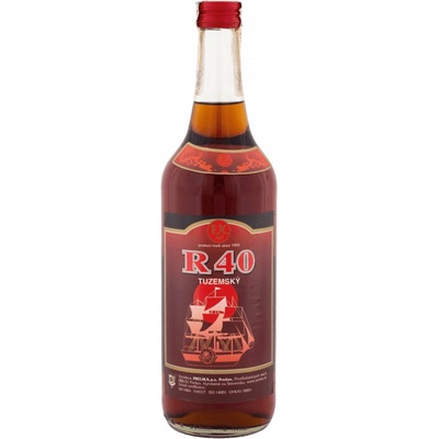 R 40 tuzemský 40% 0,7 l (čistá fľaša)