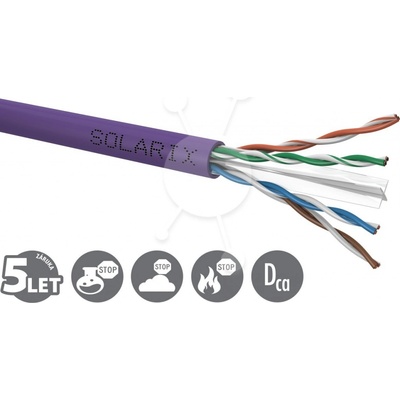 Solarix SXKD-6-UTP-LSOH CAT6 UTP, LSOH, drát, 500m – Zboží Živě