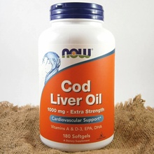 NOW Cod Liver Oil olej z tresčích jater 1000 mg 90 softgel kapsúl