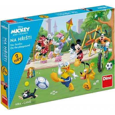 DINO Hra Mickey Mouse a kamarádi na hřišti 2v1 *SPOLEČENSKÉ HRY* dn623996