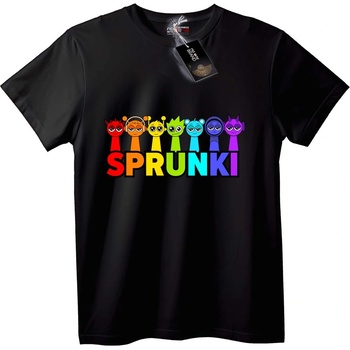 NOONEBRAND Тениска Sprunki Rainbow - 2XL, White