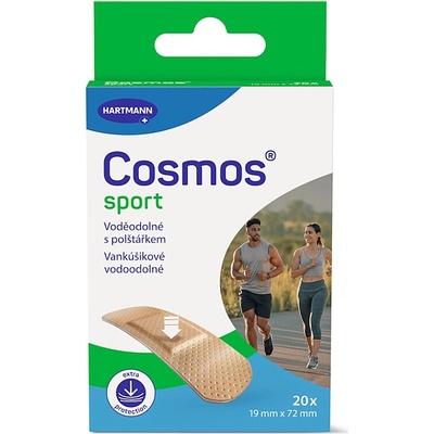Cosmos sport voděodolná náplast 19 x 72 mm 20 ks