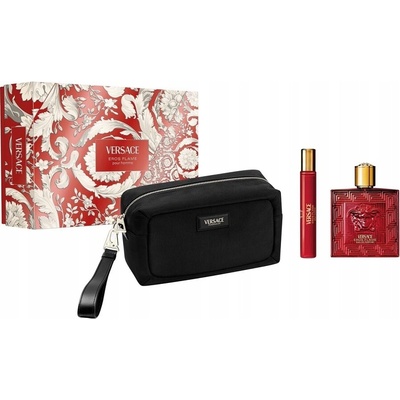 Versace Eros Flame dárková sada, EDP 100 ml + EDP 10 ml + taška