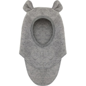 Huttelihut Детска зимна шапка (beanie) Huttelihut Kid's Balaclava Ears Wool Rib Balaclava - Medium Grey Melange - размер 40 cm (904-6676-0211)