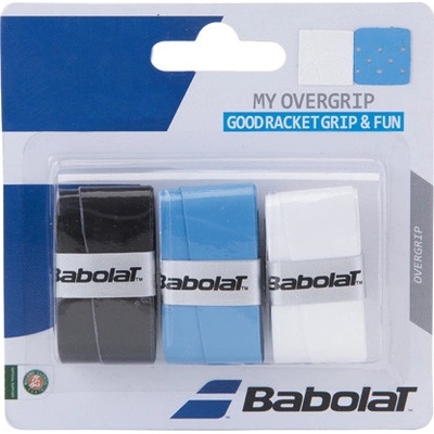 Babolat My overgrip 3ks bílá/černá/modrá
