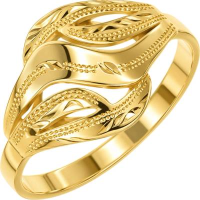 Argento Pozlátený strieborný prsteň s ručným gravírom 72651