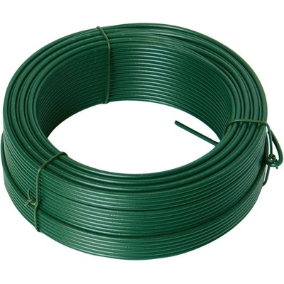 LEVIOR Napínací drát 2. 6mmx26M zelený PVC