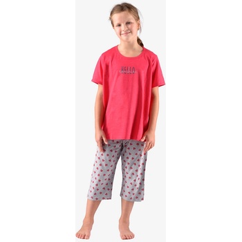 Gina dětské pyžamo 2022 29010P třešňová sv. šedá