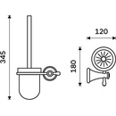 Nimco Lada Toaletní WC kartáč s keramickou nádobou LA 19094KU-26