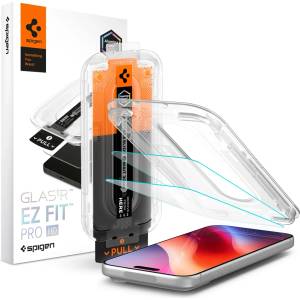 Spigen Glass tR EZ Fit Pro HD, защитно стъкло, 2 броя за iPhone 18 Pro Max/17 Pro Max/16 Pro Max