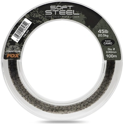 Fox Camo Návazcová Šňůra Soft Steel Fleck Leader 100m 0,60mm 20,5kg