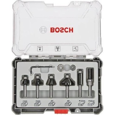 Bosch 6dílná sada frézovacích bitů 2607017469