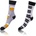 Bellinda CRAZY SOCKS 2x - Забавни чорапи 2 чифта - черен - бял Bellinda | Cheren | МЪЖЕ | 35-38