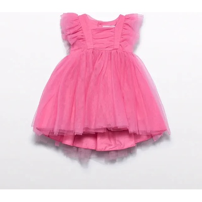 Abel & Lula Нежна тюлена рокля за бебе момиче в розов цвят Abel&Lula