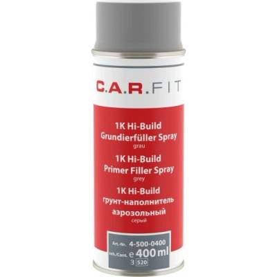 CARFIT 1K Vysokoplnivý základ, plnič, sprej 400 ml, sivý, 400 ml