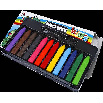Novacolor voskovky NC-2124 trojhranné Jumbo 12 ks