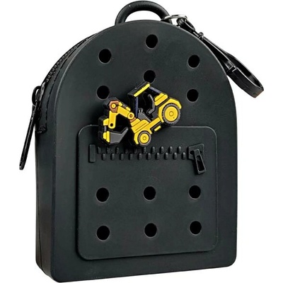 Gifty Silikonová peněženka černá a ozdobný pin