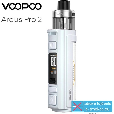 VooPoo Argus Pro 2 Pod Kit 3000 mAh Pearl White 1 ks