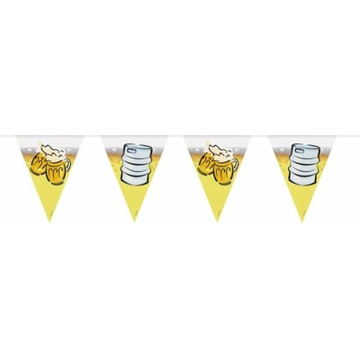 Vlaječková girlanda Oktoberfest Pivo 6 m