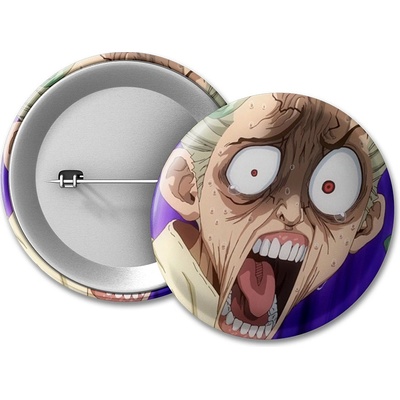 Dr. Stone placka Shocked Senku 50 mm