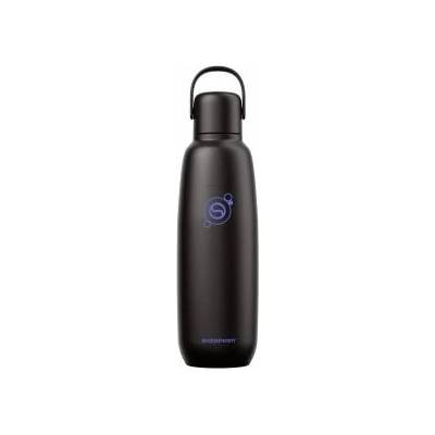 SodaStream Fizz & Go stainless steel soda bottle 0.9 l, double-walled insulated thermos bottle, keeps warm & cold, for carbonated drinks, compatible with DUO, TERRA, ART, ENSO & more, black - 1062413440