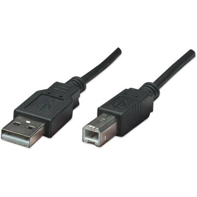 Manhattan 374507 USB кабел 0, 5 м USB 2.0 USB A USB B Черен (374507) (374507)