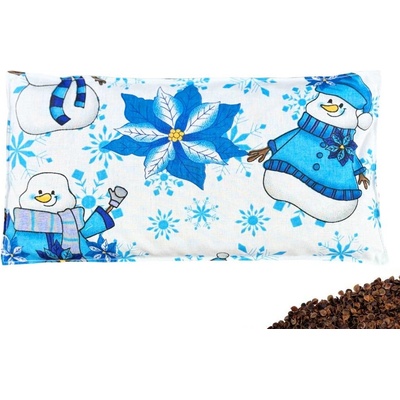 VFstyle pohankový polštářek 30x15 cm Snowmen