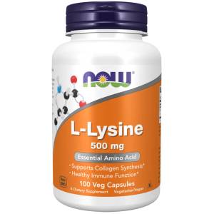 NOW Now L-Lysine (Л-лизин), 500 mg, 100 капсули
