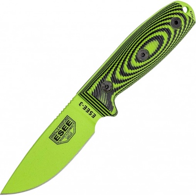 ESEE Model 3 Venom , 3D Neon / G10