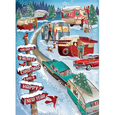 Cobble Hill - Puzzle Christmas Campers 1000 - 1 000 piese