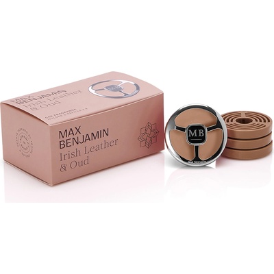 Max Benjamin Ароматизатор за кола Max Benjamin Irish Leather & Oud с вложки 5 части (RB-CFGB10)