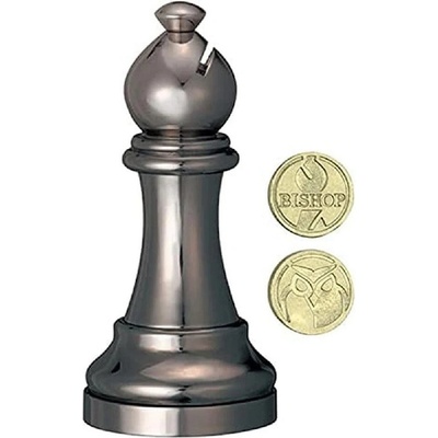Hanayama Hlavolam Střelec černá figurka Black Chess Bishop