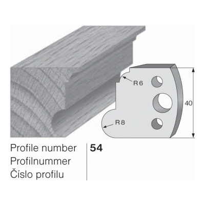 IGM profil 054 - pár omezovačů 40x4mm SP