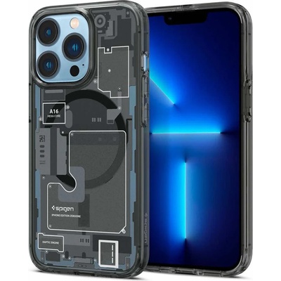 Spigen Ultra Hybrid Zero One MagSafe Case - хибриден кейс с висока степен на защита с MagSafe за iPhone 13 Pro (черен)