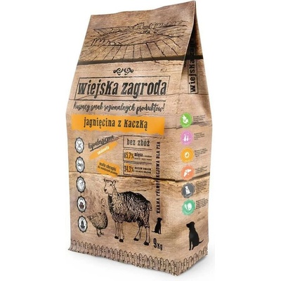 Wiejska Zagroda Adult Small Jehněčí s Kachnou 9 kg
