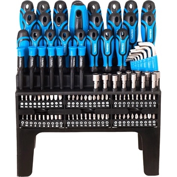 Tagred Отвертки, накрайници, гаечни ключове, гайки, комплект от 122 части с магнитни накрайници ta1096 (ta1096)