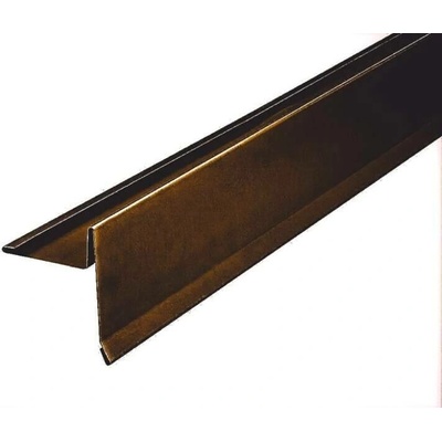 Závětrná lišta klasik s odkapem r.š.333mm Al Hliník Lakovaný RAL 8017 hnědá čoko dl.2m