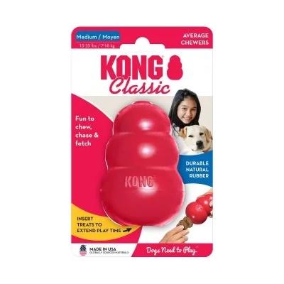 KONG classic medium - играчка за куче от гума - САЩ - t2e