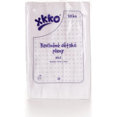 Kikko bavlněné bílé 80 x 80 10 ks
