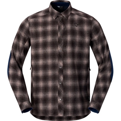 Norrøna Мъжка риза с копчета Norrøna Tamok Wool Shirt - After Dark - размер XL (033-1585-0414)