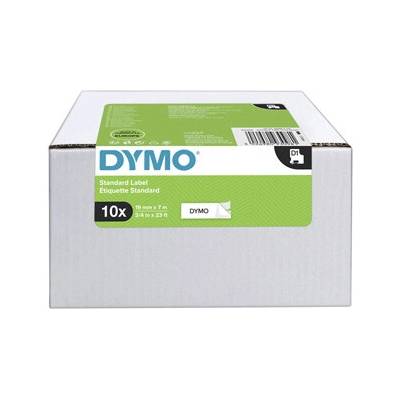 Dymo originál páska do tlačiarne štítkov, Dymo, 2093098, čierny tlač/biely podklad, 7m, 19mm, 10ks v balení, cena za balenie, D1