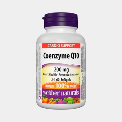 Webber Naturals Koenzým Q10 200 mg FORTE 60 tabliet
