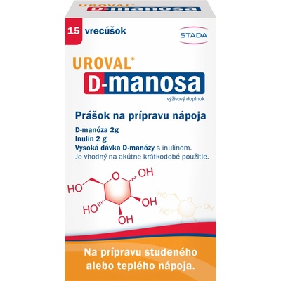 Walmark Uroval D manosa prášok na prípravu nápoja vrecúška 15 ks