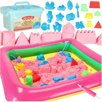 PlaySand Magický tekutý písek 2000 g + formičky + pískoviště